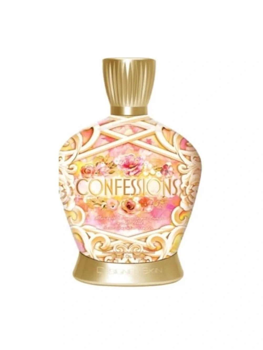 Designer Skin Confessions Indoor Tanning Lotion Pink/Gold Bottle